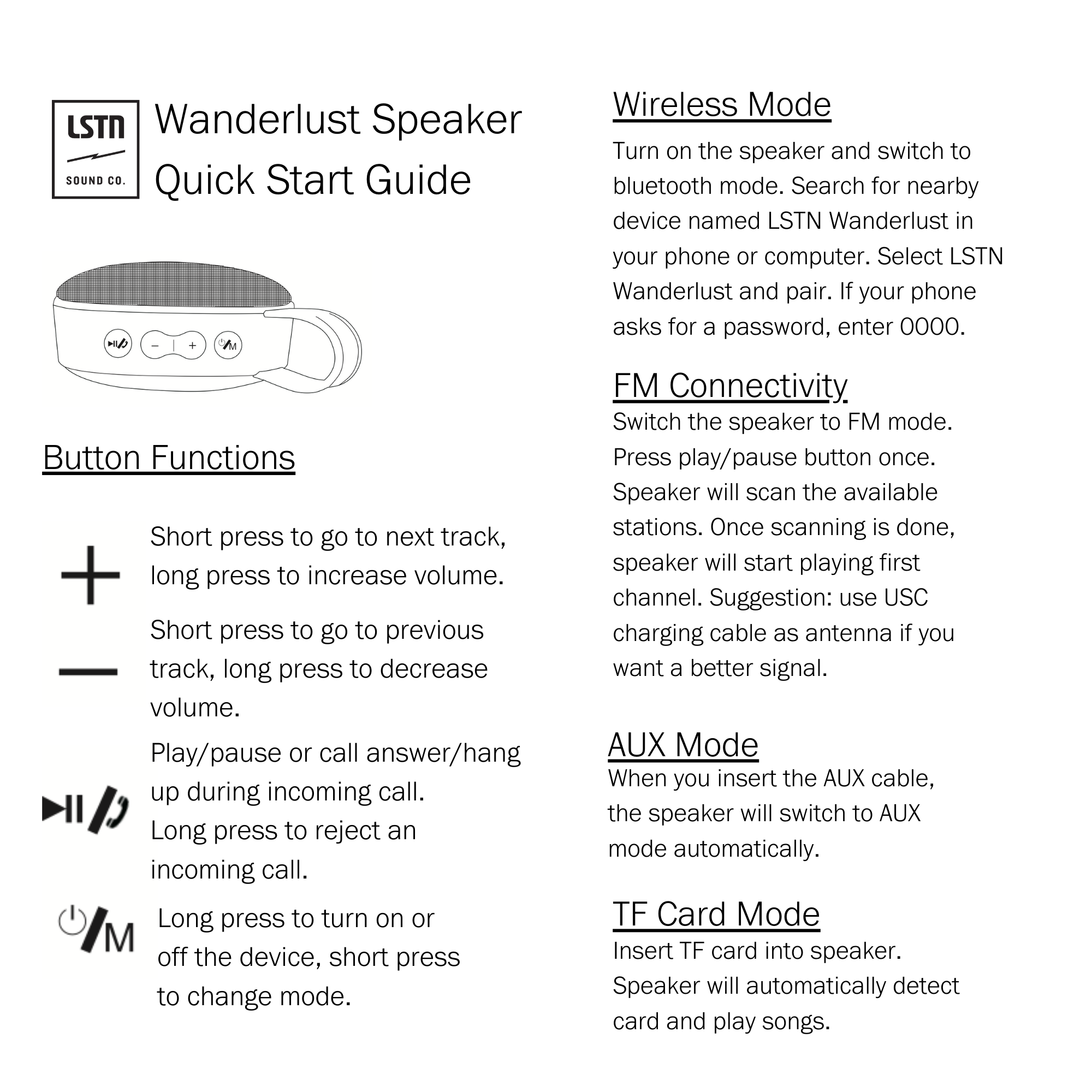 Wanderlust Wireless Speaker